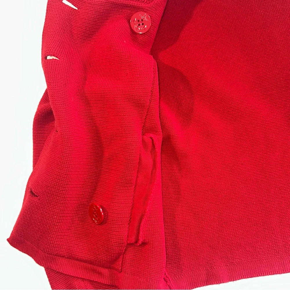 Ralph Lauren • 90s Vintage Double Breasted Blazer Red Nautical Embroidered Sz M - Picture 6 of 10